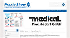 Desktop Screenshot of praxis-shop-24.de