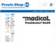 Tablet Screenshot of praxis-shop-24.de